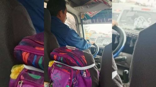 Chofer de minibús recibe agradecimientos por devolver mochila olvidada en el Alto 