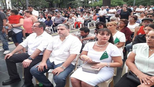Gobernador en ejercicio y presidente del comité cívico participaron en actividades religiosas del viernes santo