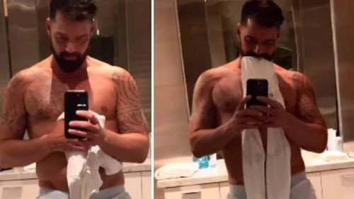 Ricky Martin cautiva en las redes con un video semidesnudo