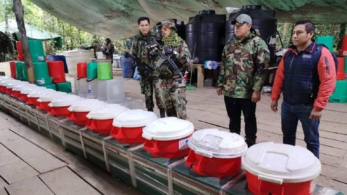 FELCN destruye megalaboratorio de cocaína y afecta el patrimonio del narcotráfico en más de medio millón de dólares 