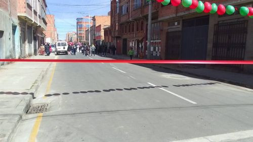 Las obras avanzan en el Distrito 1 con 2.500 m2 de pavimento flexible