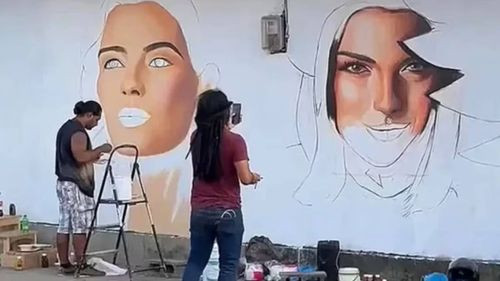 Artistas nicaragüenses están presos y sufren torturas por  pintar un mural en homenaje a la Miss Universo 