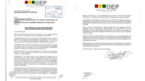 TSE remitió proyecto de ley de distribución de escaños a la vicepresidencia