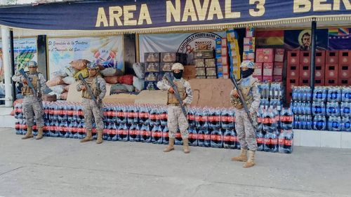 Comando contra el contrabando incauta 99 paquetes de Coca Cola en Bermejo
