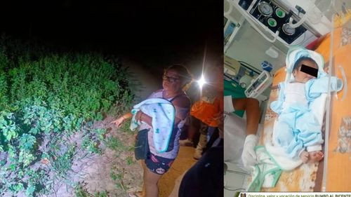 Rescatamos a un bebé recién nacido abandonado en medio de pastizales