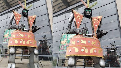 Visita el Cibermoreno la escultura interactiva que representó a los alteños en la Expocruz