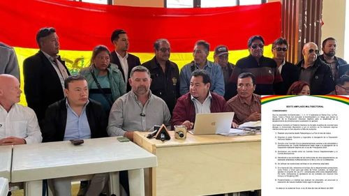 Comité Multisectorial decide marchar desde Patacamaya a La Paz en la segunda semana de marzo contra el decomiso