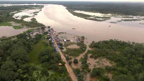  Inundaciones en Beni afectan a 2 mil familias y no hay clases en 38 colegios