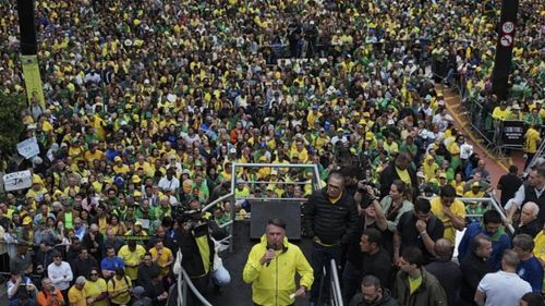 Gran manifestación de apoyo a Bolsonaro, que se enfrenta a un juicio por intento de golpe de Estado