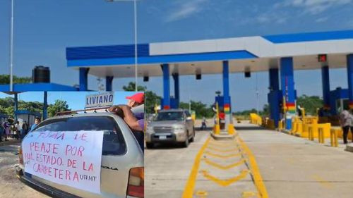 Transportistas toman peaje en La Guardia y exigen mantenimiento de la carretera a los Valles