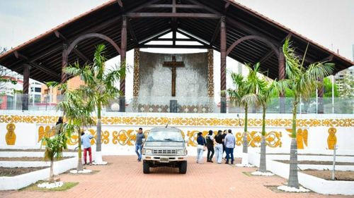 Alcaldía arranca embellecimiento verde y blanco en el Atrio Papal