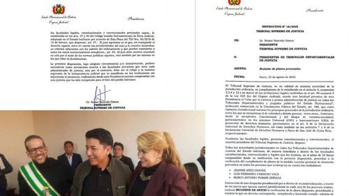 Presidente del TSJ instruye verificar el cumplimiento de plazos de la detención preventiva de Añez, Camacho y Pumari