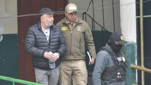 El exministro Arturo Murillo asiste a su primera audiencia en La Paz