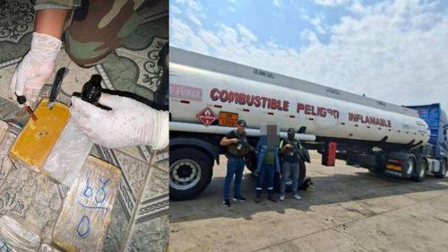 Capturan a chofer de cisterna cuando transportaba casi media tonelada de droga