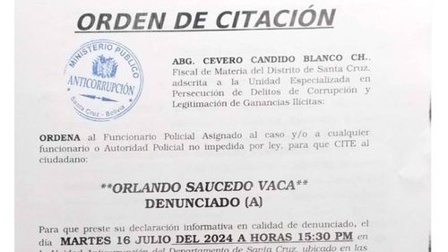 Diputado Rolando Cuéllar denuncia compra irregular de carro bombero en Santa Cruz