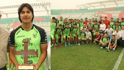 Marcelo Martins recibió reconocimiento por destacada carrera y aporte al fútbol boliviano