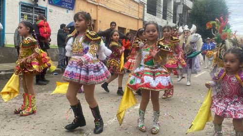 Tradicional corso infantil en el carnaval de Oruro celebra su 78ª edición