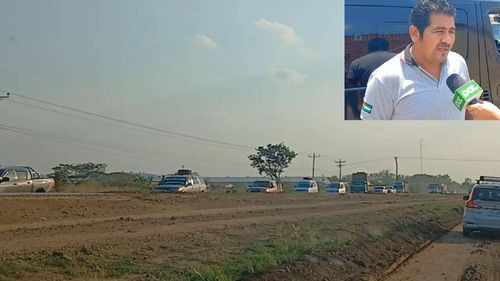 Transportistas de la Chiquitanía inician bloqueo en Puerto Pailas en demanda de mejoras en las carreteras