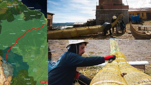 En Año Nuevo Aimara: navegarán en balsa de totora desde Bolivia hasta el océano Atlántico