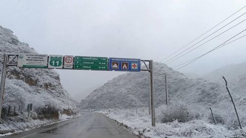 Reportan nevadas inusuales y heladas en dos municipios de Tarija