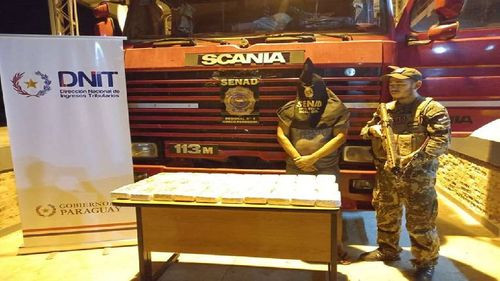 Secuestran camión con 31 Kilos de cocaína de origen Boliviano en Paraguay