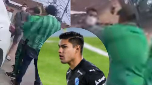 Agresión a Rubén Cordano, futuro Arquero de Oriente Petrolero, por presuntos Hinchas