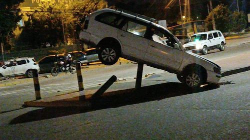  Accidente de Tránsito Frente a la Dirección Policial DELCC en Santa Cruz