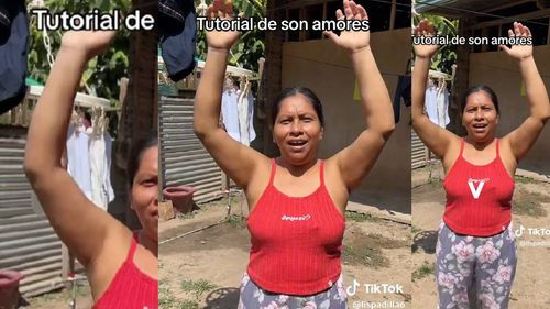  Tik Toker Peruana revive la  canción “Son de Amores” de Andy y Lucas y se hace viral por sus divertidos pasos de bailes 