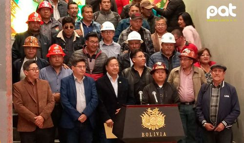 Presidente, Luis Arce Catacora, anuncia aumento salarial tras reunión con la Central Obrera Boliviana