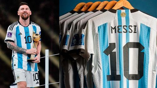 Se subastan por 7,8 millones de dólares 6 camisetas usadas por Messi en Qatar 2022