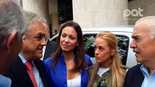 Sebastián Piñera: Homenajes a un defensor de la oposición venezolana