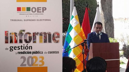 Tribunal Supremo Electoral brinda informe de gestión 2023