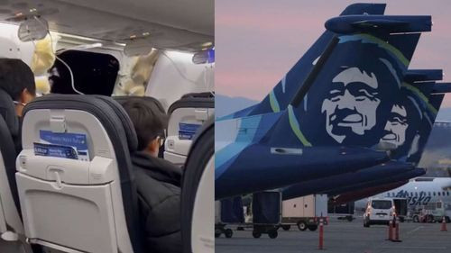 Avión de Alaska Airlines pierde una ventana y fuselaje en pleno vuelo