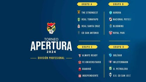 Así quedaron Grupos Definidos para el Torneo Apertura 2024 de la división profesional de futbol