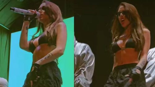  Nicki Nicole se entera de la supuesta infidelidad de Peso Pluma tras su concierto en Bolivia