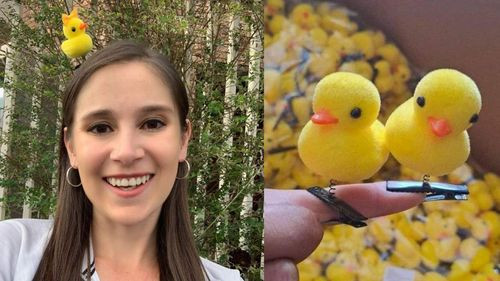 La tendencia de los Patitos Kawaii llega a La Paz y contagian a Maria Delgado