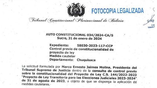 TCP emite medida cautelar en medio de controversias sobre Elecciones Judiciales