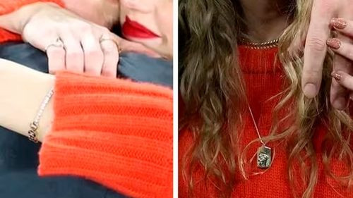 Taylor Swift expresa su amor por Travis Kelce con joyería de lujo en la final de la AFC contra Baltimore