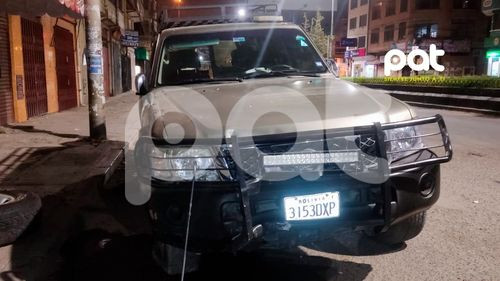 Vehículo de la gobernación de La Paz involucrado en accidente: Conductor bajo presunto estado de ebriedad