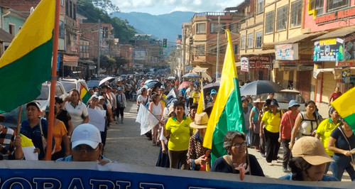 Imagen de Caranavi se moviliza contra los bloqueos y exige la libre transitabilidad en el norte de La Paz