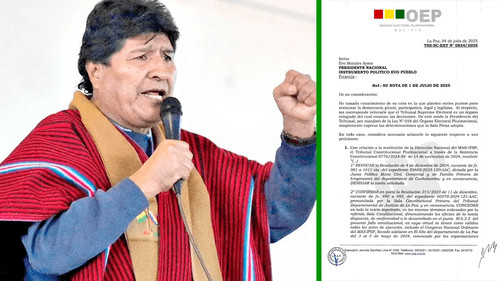 TSE responde a solicitud de Evo Morales