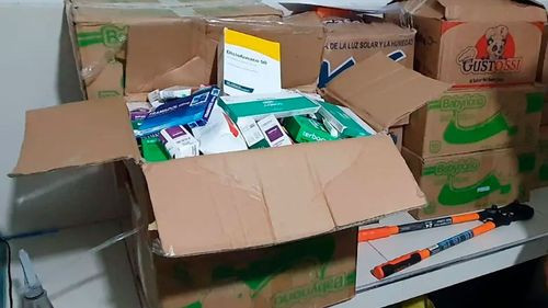  Presentan a dos detenidos por robo de Bs 300.000 en productos de una farmacia  