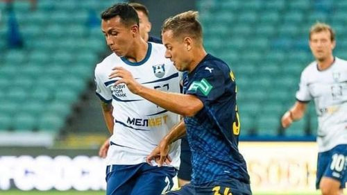 Roberto Carlos Fernández fue titular en el triunfo del Baltika de Rusia