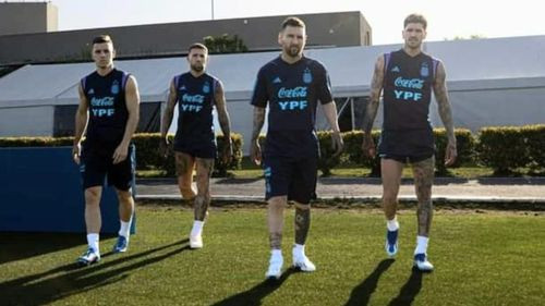 En la Selección Argentina Lionel Messi entrena con normalidad 