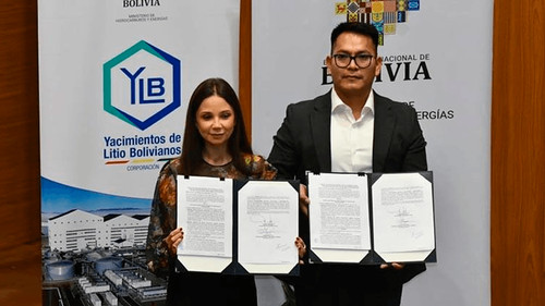 YLB y Uranium One Group firman convenio para construir planta de litio en Uyuni