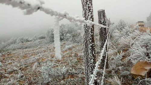 Vallegrande registra su primera helada del año tras ingreso de frente frío