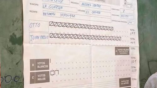 Imagen de Conteo preliminar da ventaja a JP en mesa 7 de La Guardia