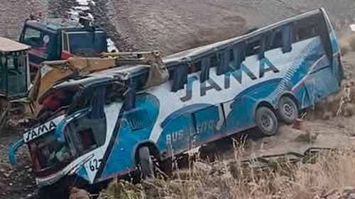 Flota  sama   sufre  accidente  en  la  carretera POTOSÍ-ORURO