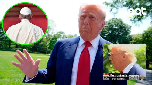 “Me gustaría ser papa”:  la sorprendente frase de Trump en medio del cónclave