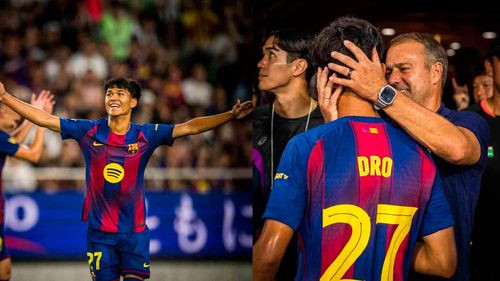 Dro, la nueva joya del Barça que  deslumbra a Flick con sólo 17 años